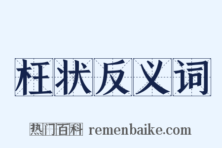 枉状反义词是什么意思的图片